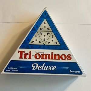 PRESSMAN TRI-OMINÖS THE ORIGINAL DELUXE 2-4 PLAYERS AGES 7 TO ADULTS GAME